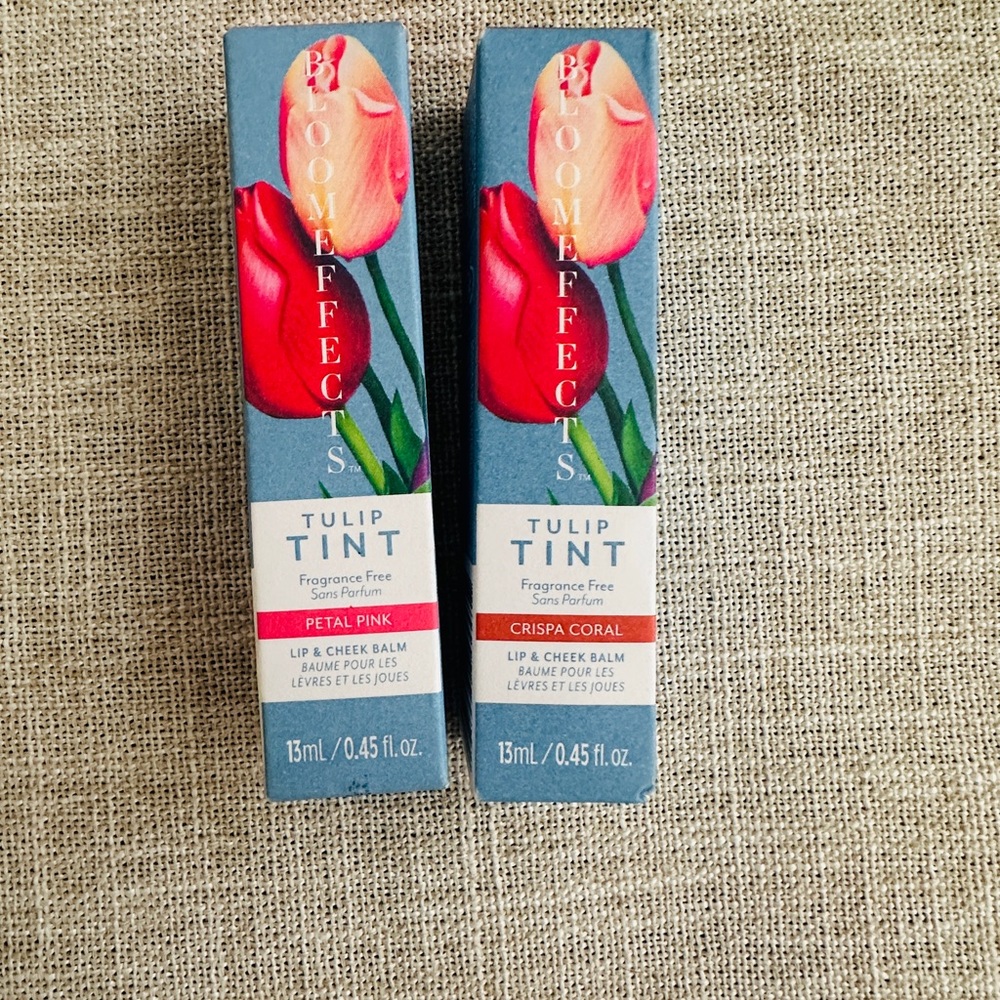 Tulip Tint Lip & Cheek Balm Set - Petal Pink & Crisp Coral